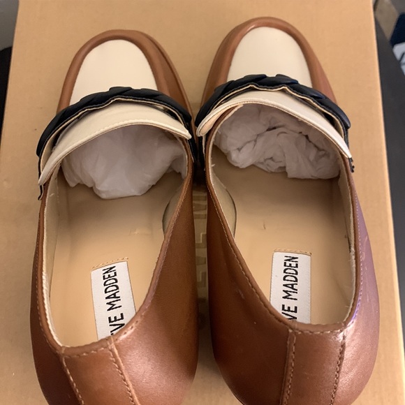 Cognac Blend Heeled Loafers sz 8.5 - Picture 14 of 17